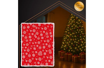 Pătură de flanel de Crăciun 130 x 170 cm