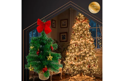 Pomul artificial de Crăciun mic de 45 cm – decorat