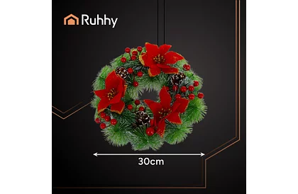 Coroana de Crăciun pentru ușă, masă - 30 cm