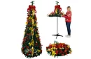 Pom de Crăciun artificial pliabil 180 cm – decorat