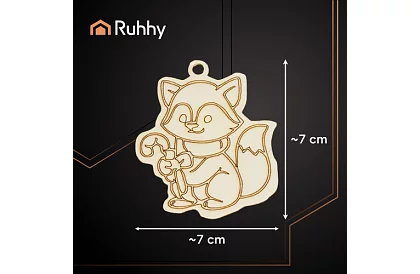 Decorațiuni de Crăciun din lemn pentru completare 24 buc