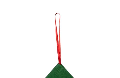 DIY brad de Crăciun din fetru pentru perete - 90 cm