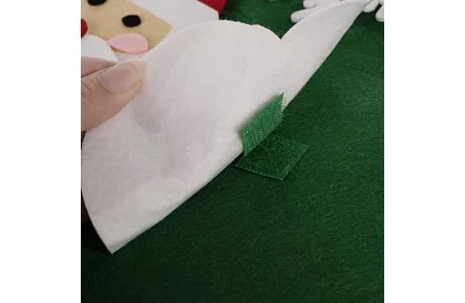 DIY brad de Crăciun din fetru pentru perete - 90 cm