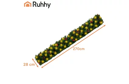 LED ghirlandă luminoasă cu LED-uri pe baterii – 270 cm