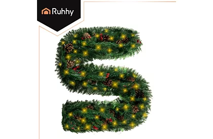 LED ghirlandă luminoasă cu LED-uri pe baterii – 270 cm