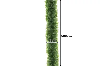 Lanț lung de Crăciun – ghirlandă verde de 6 metri