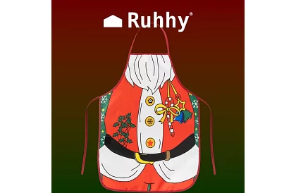 Șorț de bucătar-șef - motiv de Crăciun