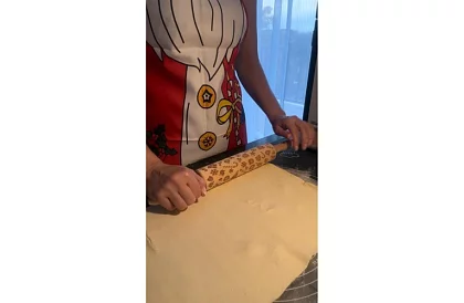 Șorț de bucătar-șef - motiv de Crăciun