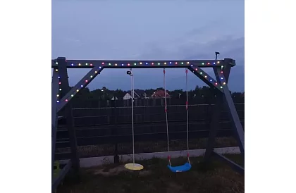 Lanț solar decorativ exterior Balls – 7 metri, multicolor