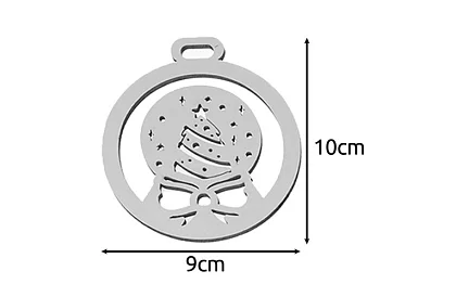 Decorațiuni de Crăciun din lemn alb 20 de bucăți