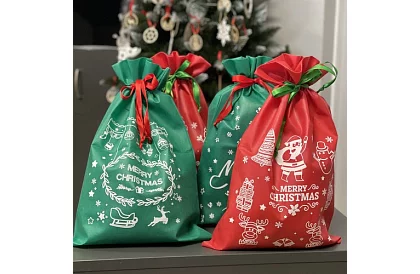 Saci de cadou de Crăciun pentru cadouri de Crăciun – 4 bucăți