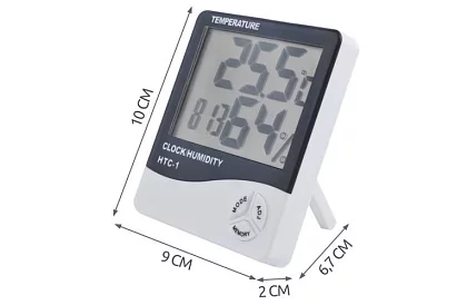 Ceas digital cu higrometru și termometru