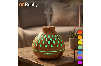 Aromaterapie difuzor Puri – umidificator de aer 400 ml cu iluminare LED