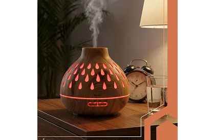 Aromaterapie difuzor Puri – umidificator de aer 400 ml cu iluminare LED