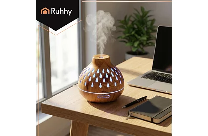 Aromaterapie difuzor Puri – umidificator de aer 400 ml cu iluminare LED