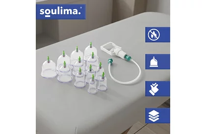 Set de cupe chinezești pentru ventuze fără foc – 12 bucăți