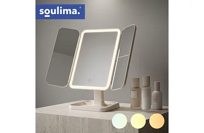 Oglindă cosmetică de mărire cu iluminare LED