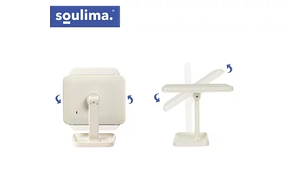 Oglindă cosmetică de mărire cu iluminare LED