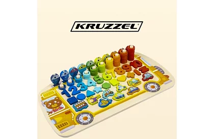 Puzzles din lemn pentru copii – clasificator de forme