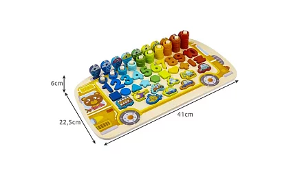 Puzzles din lemn pentru copii – clasificator de forme