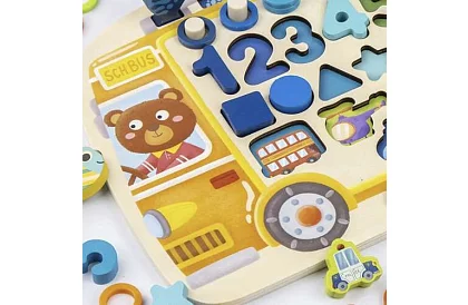 Puzzles din lemn pentru copii – clasificator de forme