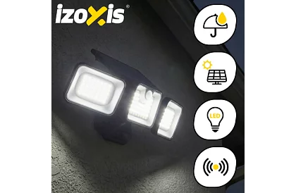 Lampă solară 180 LED cu senzor de crepuscul și senzor de mișcare