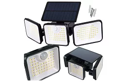 Lampă solară 180 LED cu senzor de crepuscul și senzor de mișcare