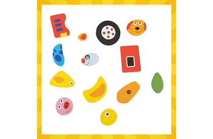 Tablă magnetică dublă - 108 bucăți de accesorii