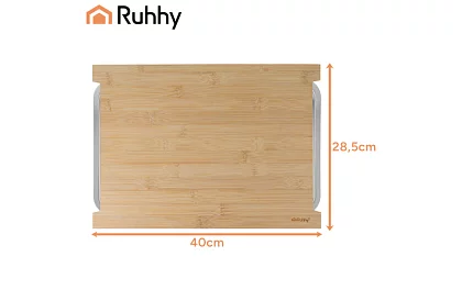 Placă de bambus cu recipiente retractabile