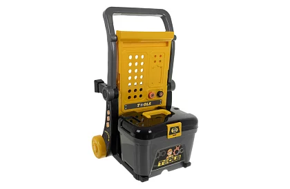 Atelier pentru copii 3 în 1, cărucior cu unelte - 59 de piese