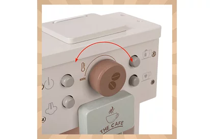 Cafetieră din lemn cu accesorii