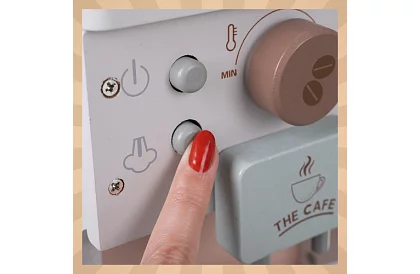 Cafetieră din lemn cu accesorii