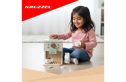 Cafetieră din lemn cu accesorii