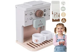 Cafetieră din lemn cu accesorii