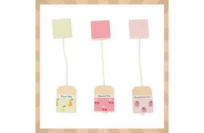 Set de ceai din lemn - set mare de ceai