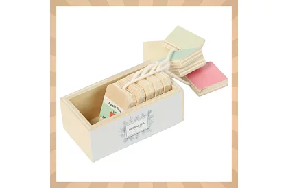 Set de ceai din lemn - set mare de ceai