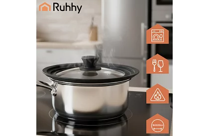 Capac siliconic 3 în 1 18/20/22 cm Ruhhy 25563