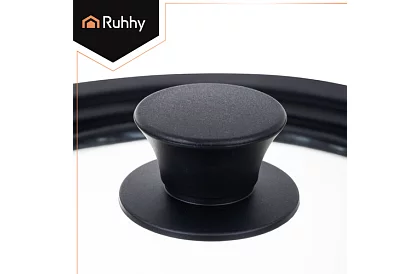 Capacul universal din silicon și sticlă 3 în 1 - diametru 24/26/28 cm