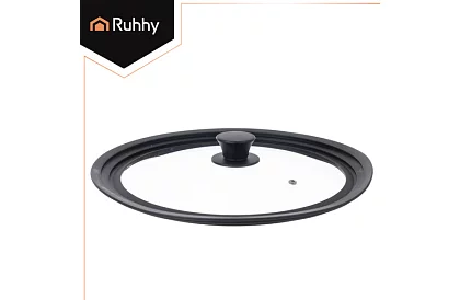 Capacul universal din silicon și sticlă 3 în 1 - diametru 28/30/32 cm