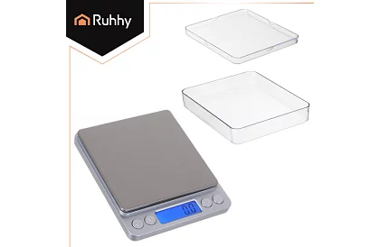 Cântar LCD precis 0,1g - 2000g + 2 boluri