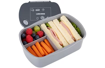 Cutie de prânz gri 800 ml – cutie de gustări