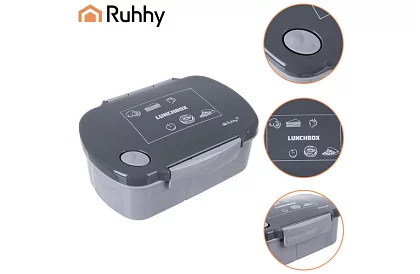 Cutie de prânz gri 800 ml – cutie de gustări