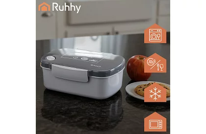 Cutie de prânz gri 800 ml – cutie de gustări