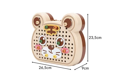 Set de construcție 3D cu șuruburi spațial - 161 de piese în set