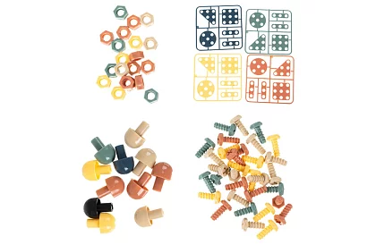 Set de construcție 3D cu șuruburi spațial - 161 de piese în set