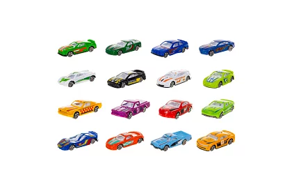 Set de mașinu metalice 1:64 – 16 bucăți