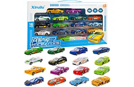 Set de mașinu metalice 1:64 – 16 bucăți