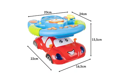 Volan muzical interactiv cu efecte LED – pentru copii 3+