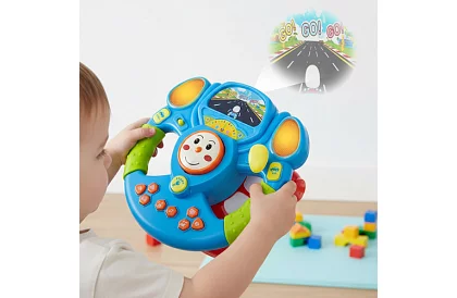 Volan muzical interactiv cu efecte LED – pentru copii 3+