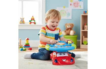 Volan muzical interactiv cu efecte LED – pentru copii 3+